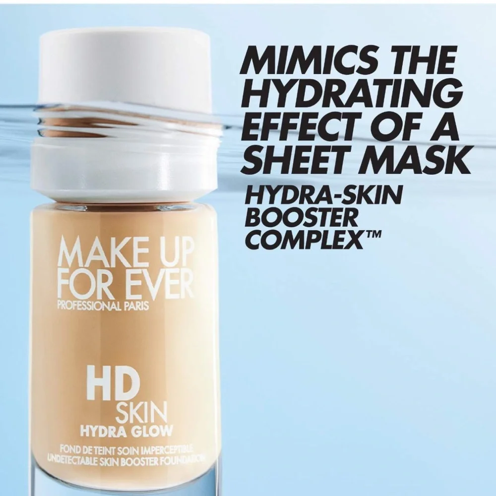 Make Up For Ever HD Skin Hydra Glow Foundation in Shade 1N14 Light Neutral